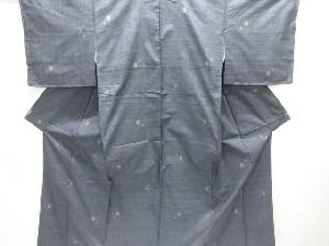 未使用品 抽象模様織り出し本場泥大島紬着物(5マルキ)